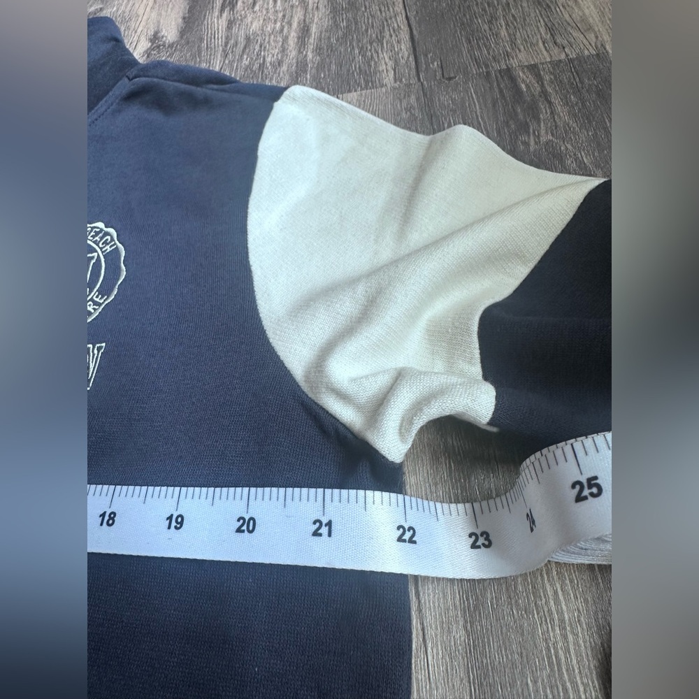Exist Beach Sweatshirt Size Medium Navy Hampton Beach Quarter Zip Sweatshirt - Picture 9 of 16